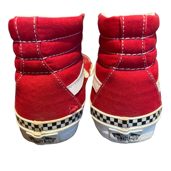 High Top Vans (Red Checker stripe) - size M 4.5 W 6 - Picture 3 of 8